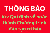 V/v Qui định về  hoàn thành Chương trình đào tạo cơ bản