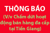 (V/v Chấm dứt hoạt động bán hàng đa cấp tại Tiền Giang)